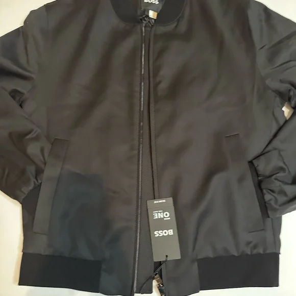 BOSS Men´s Dark Gray Bomber Jacket Jackets & Coats